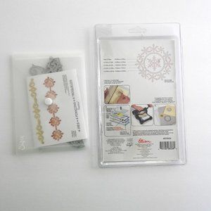 Used Sizzix Steel Dies 4 Borders And 3 Snowflake Frames Christmas Crafting